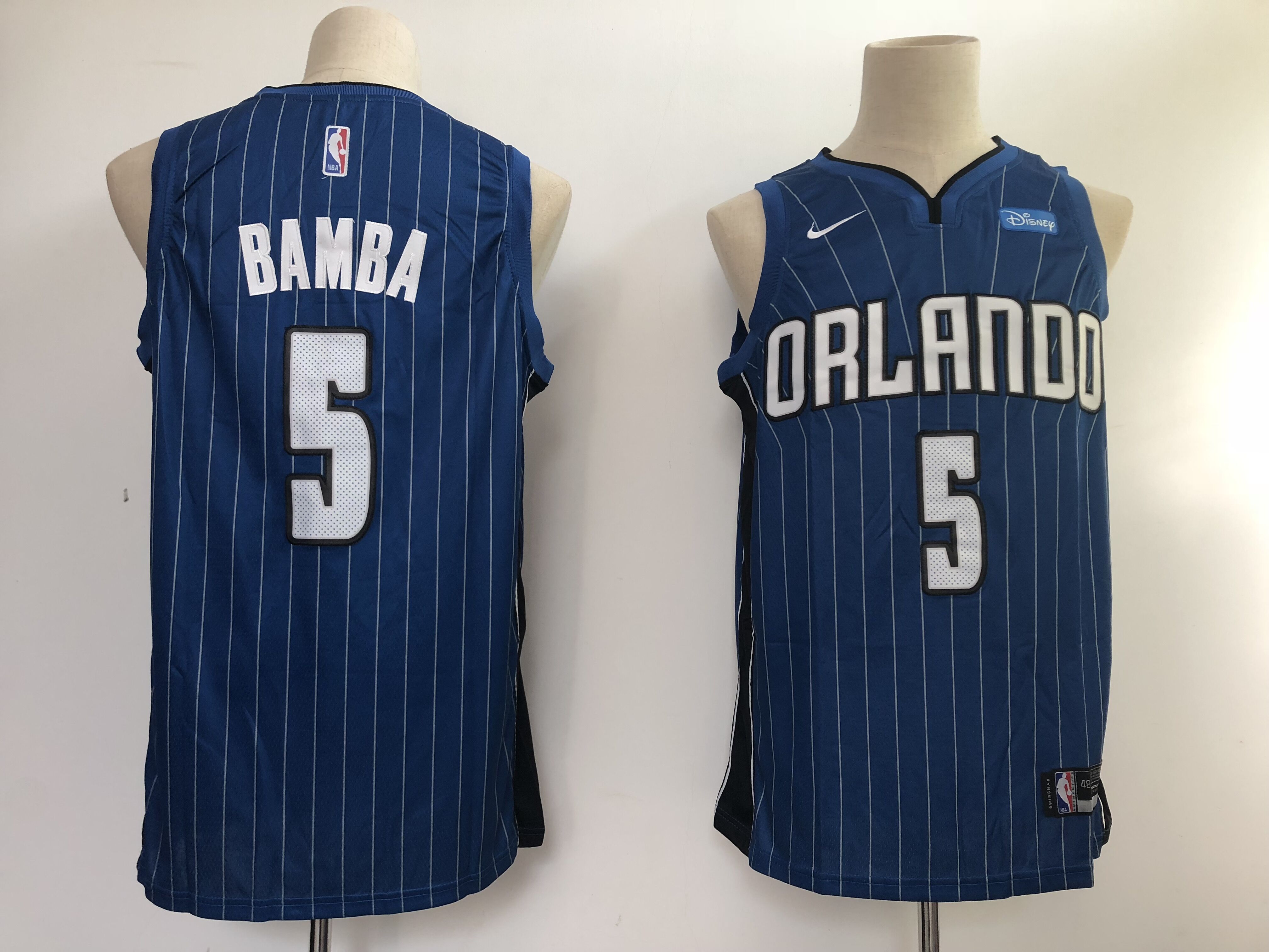 Men NBA Orlando Magic 5 Bamba blue game Nike NBA Jerseys